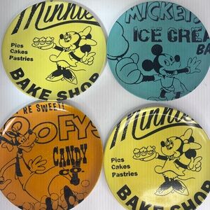 Disney Parks Walt Disney Mickey And Friends Sweets 8 Inch Dessert Plates